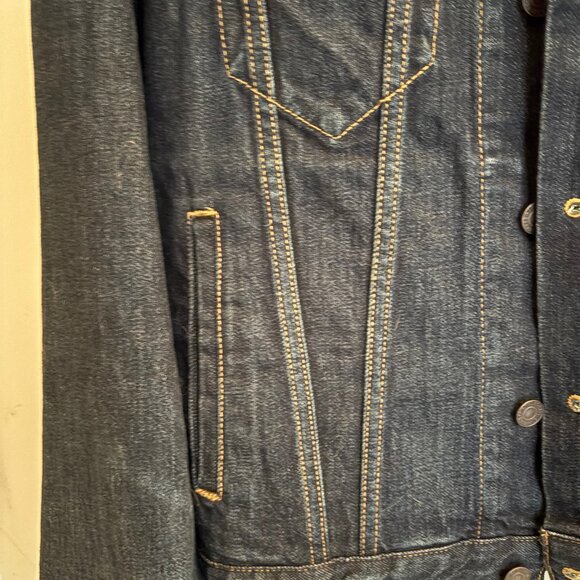 NWOT Levis NFL Carolina Panthers Denim Trucker Jacket Special Edition Size Small - Picture 7 of 13